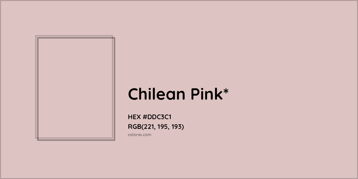 HEX #DDC3C1 Color Name, Color Code, Palettes, Similar Paints, Images