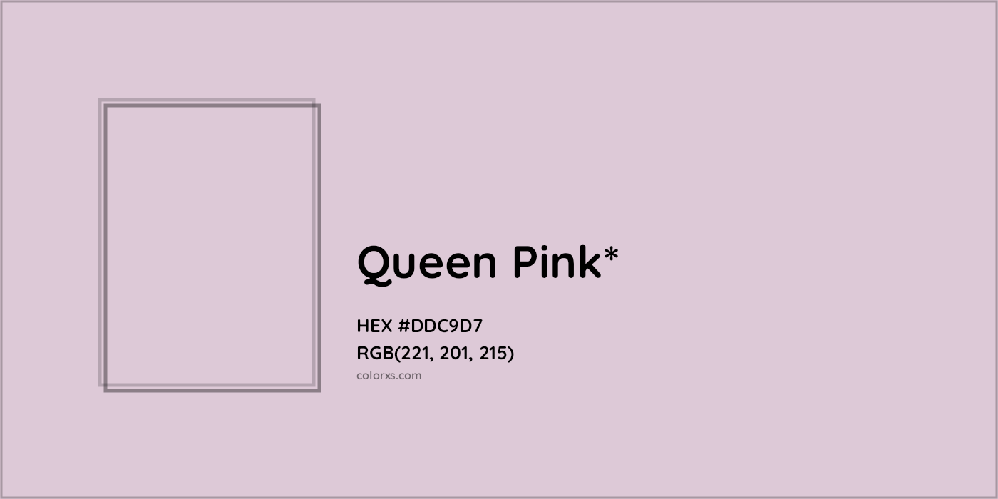 HEX #DDC9D7 Color Name, Color Code, Palettes, Similar Paints, Images