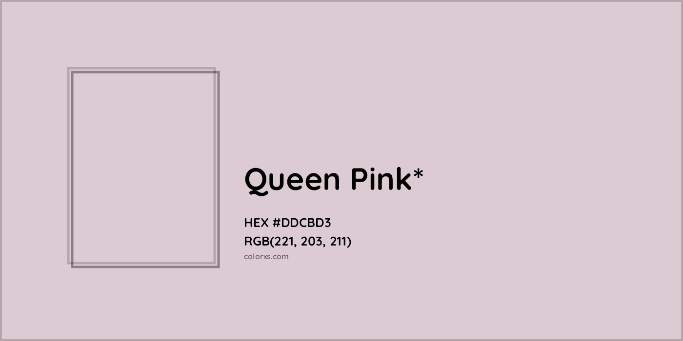 HEX #DDCBD3 Color Name, Color Code, Palettes, Similar Paints, Images