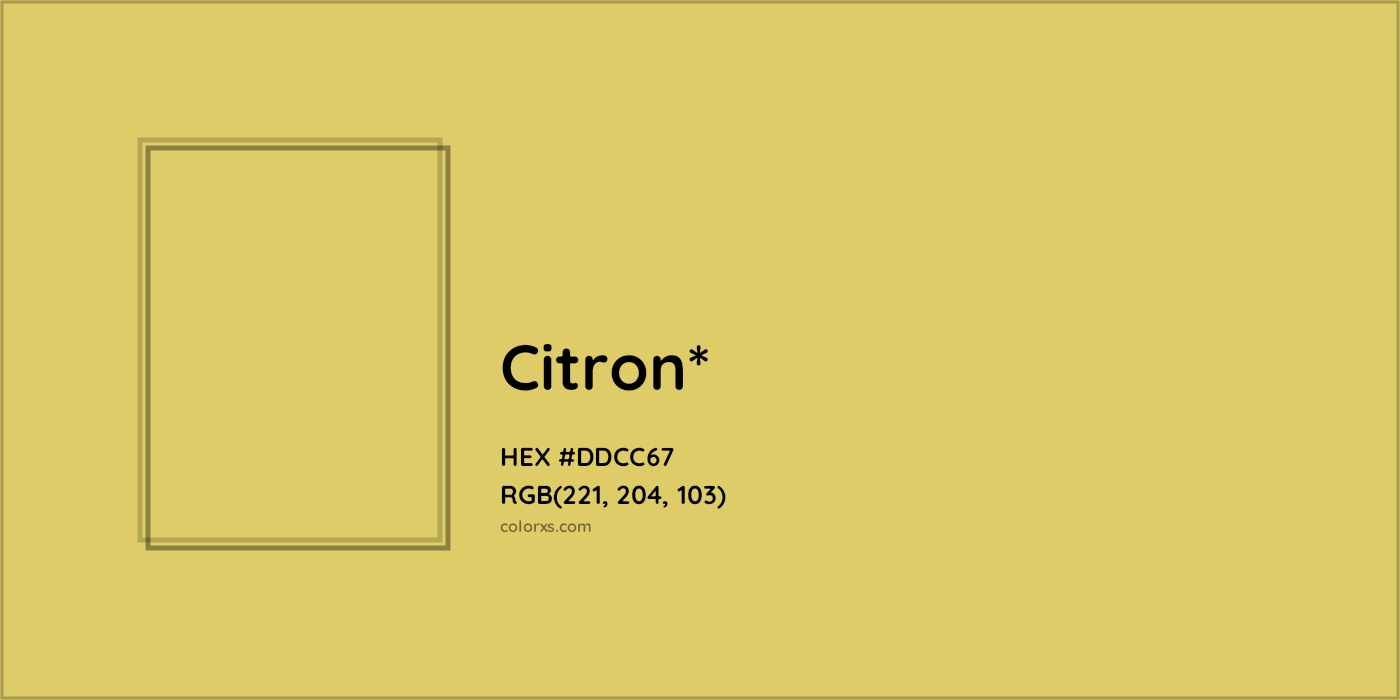HEX #DDCC67 Color Name, Color Code, Palettes, Similar Paints, Images