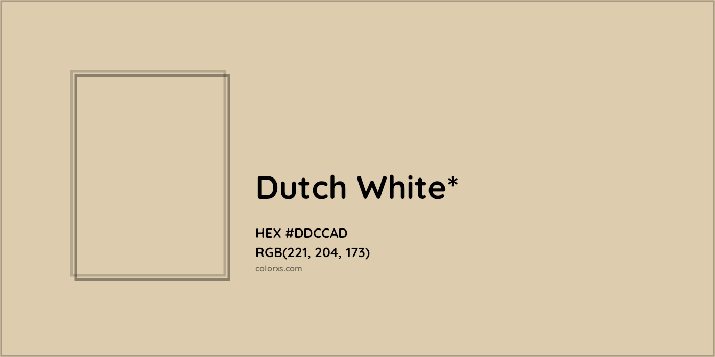 HEX #DDCCAD Color Name, Color Code, Palettes, Similar Paints, Images