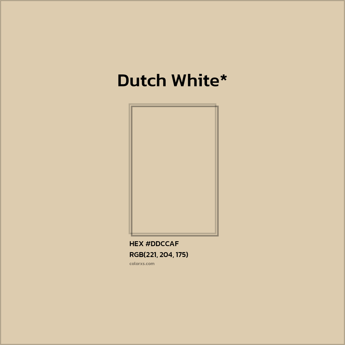 HEX #DDCCAF Color Name, Color Code, Palettes, Similar Paints, Images