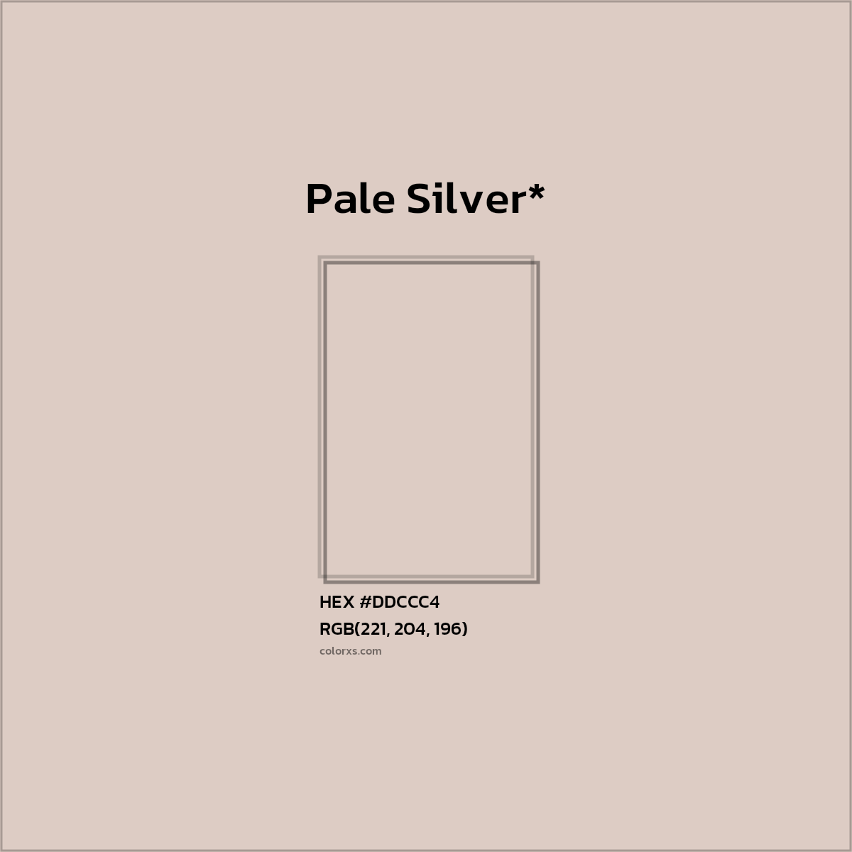 HEX #DDCCC4 Color Name, Color Code, Palettes, Similar Paints, Images
