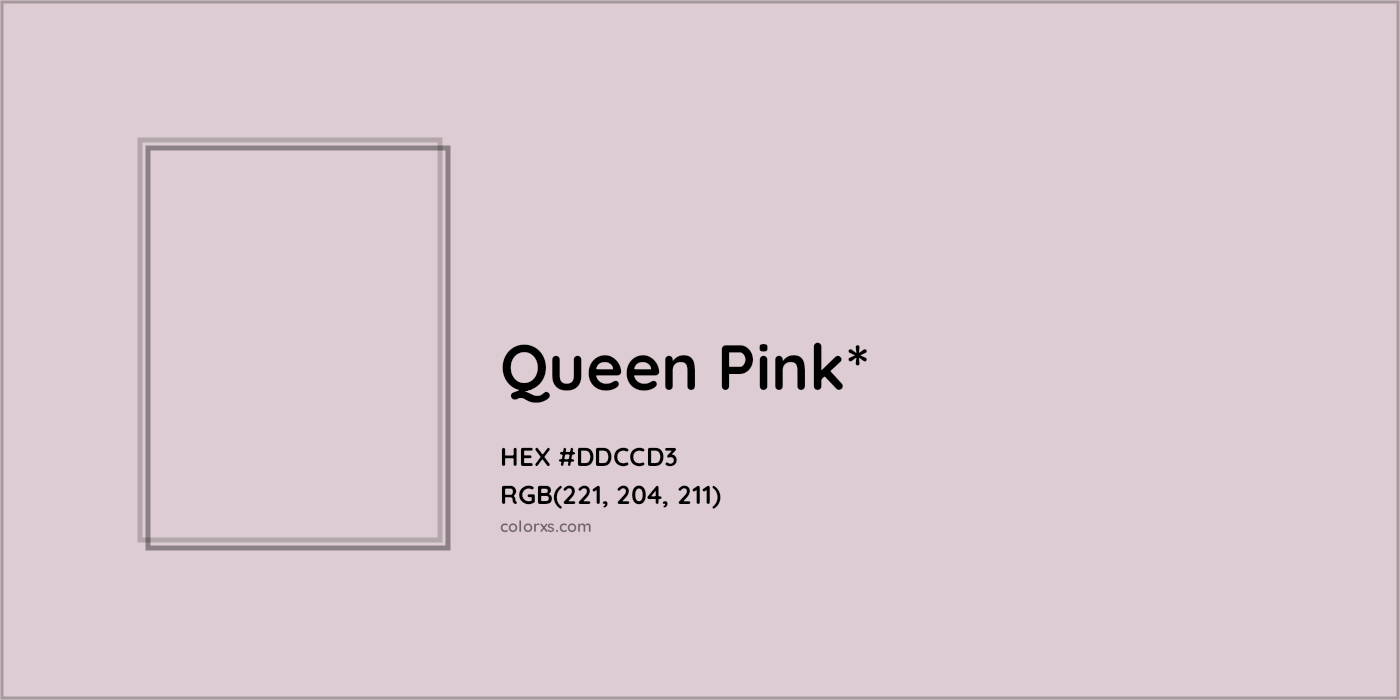 HEX #DDCCD3 Color Name, Color Code, Palettes, Similar Paints, Images