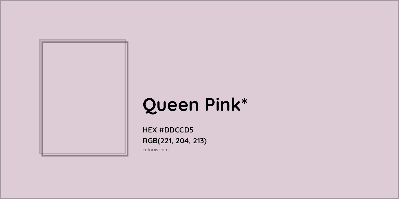 HEX #DDCCD5 Color Name, Color Code, Palettes, Similar Paints, Images