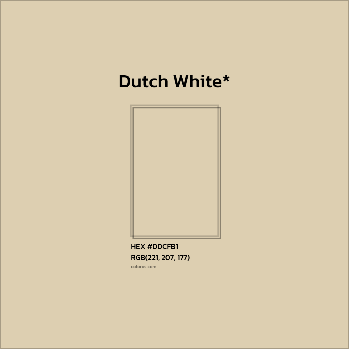 HEX #DDCFB1 Color Name, Color Code, Palettes, Similar Paints, Images