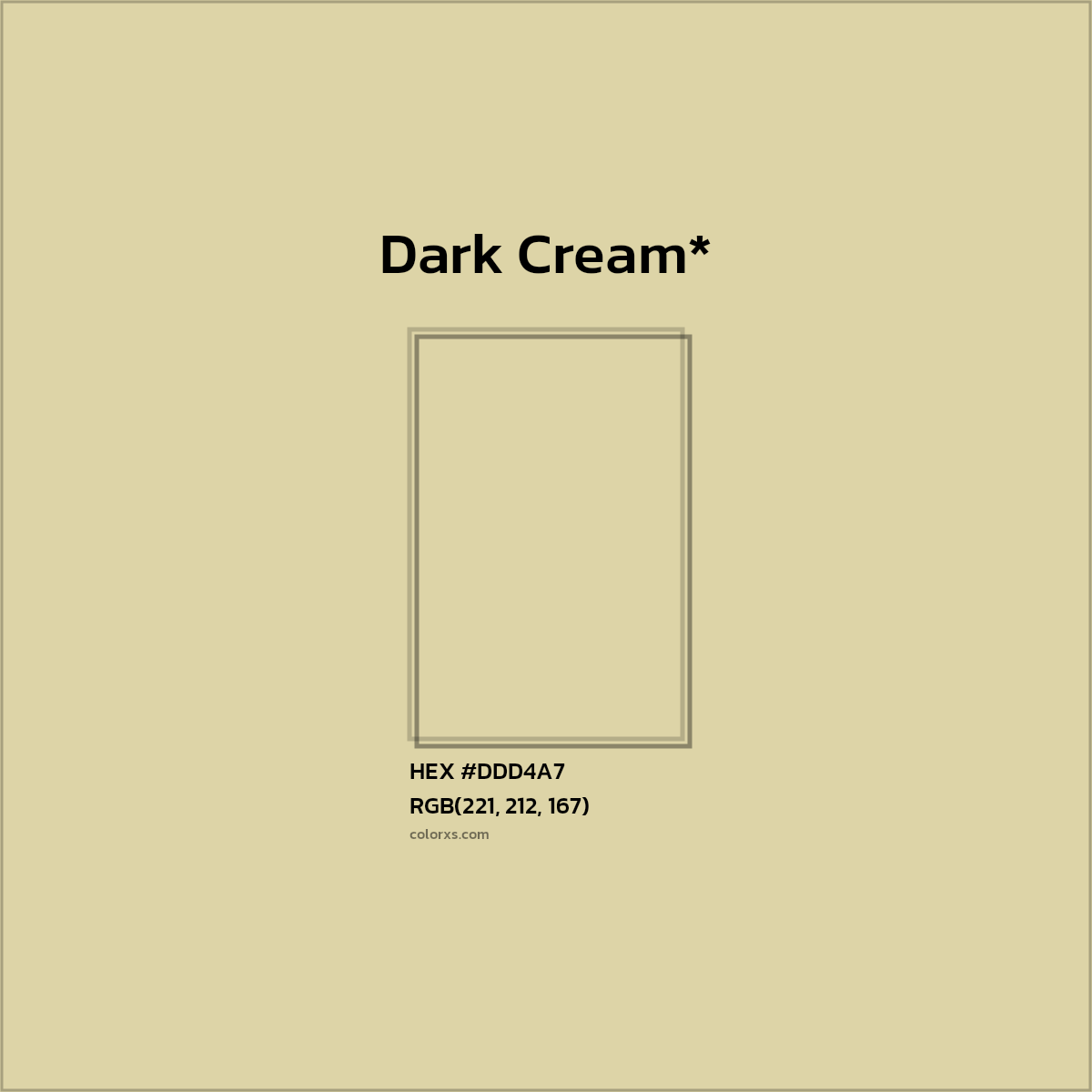 HEX #DDD4A7 Color Name, Color Code, Palettes, Similar Paints, Images