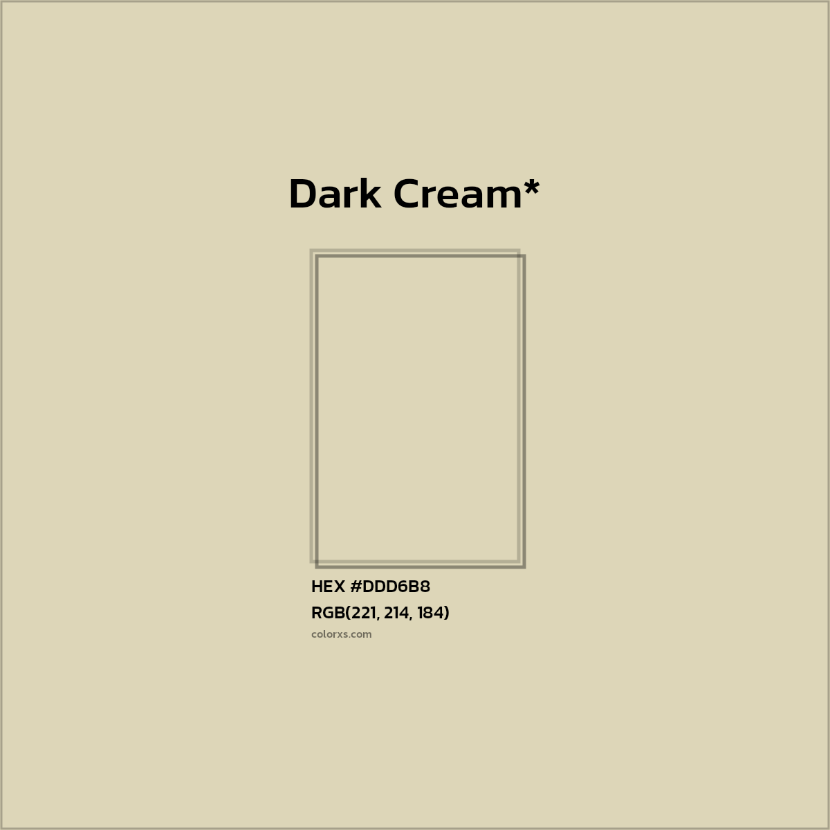HEX #DDD6B8 Color Name, Color Code, Palettes, Similar Paints, Images