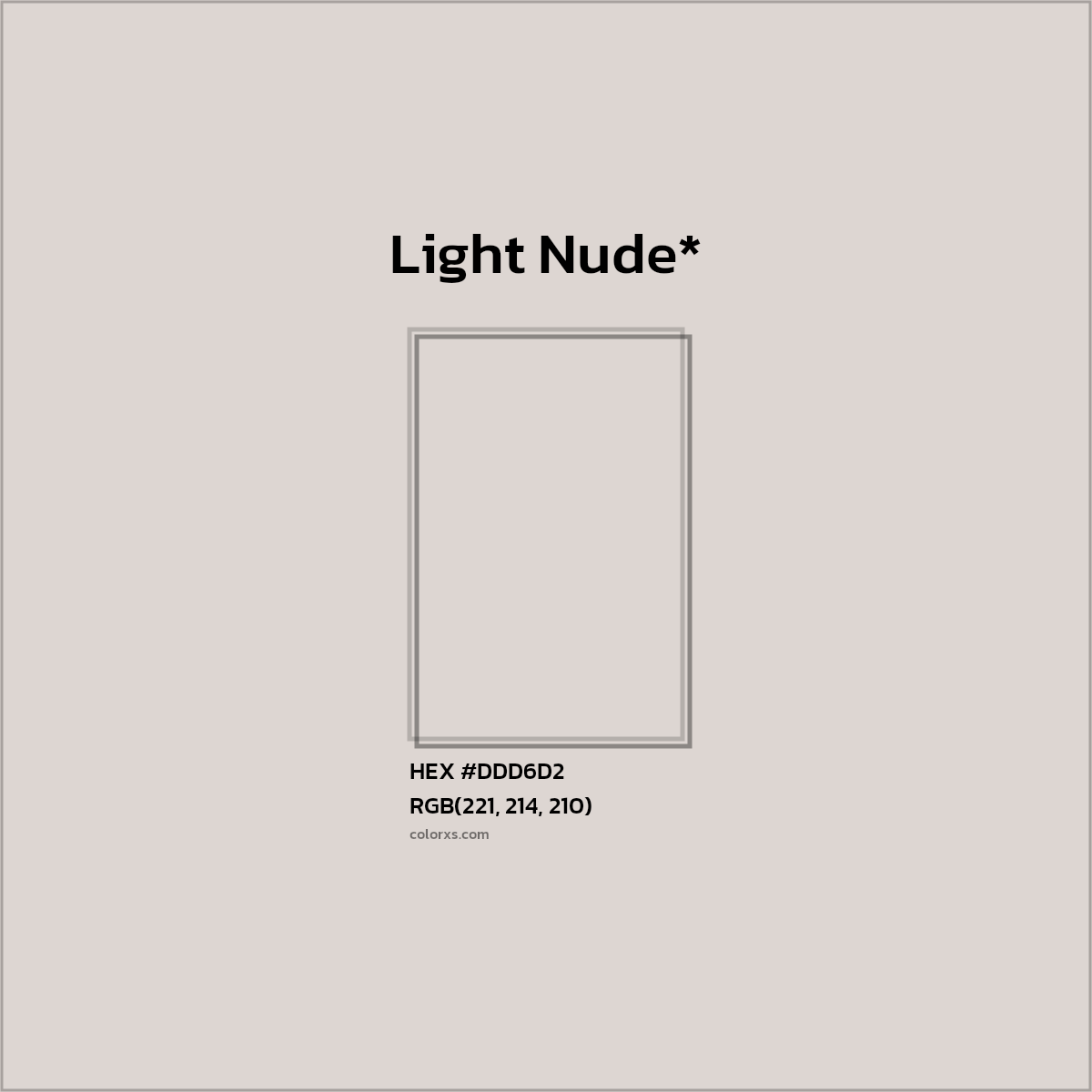 HEX #DDD6D2 Color Name, Color Code, Palettes, Similar Paints, Images