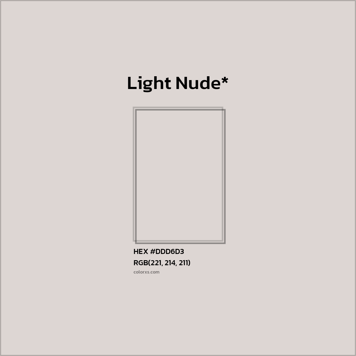 HEX #DDD6D3 Color Name, Color Code, Palettes, Similar Paints, Images