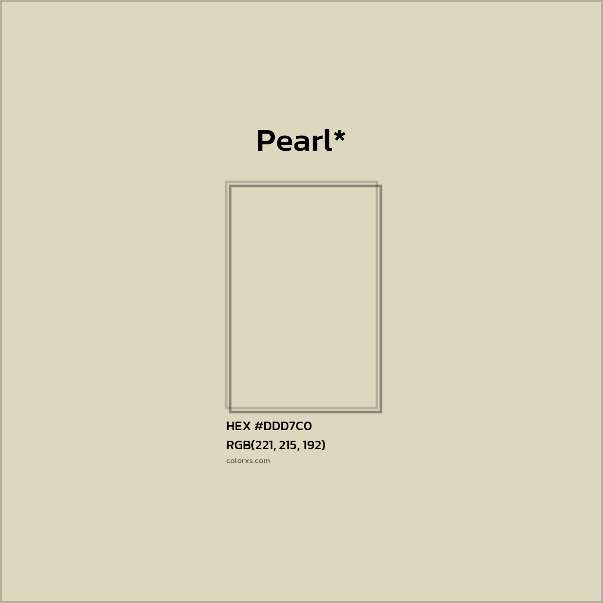 HEX #DDD7C0 Color Name, Color Code, Palettes, Similar Paints, Images