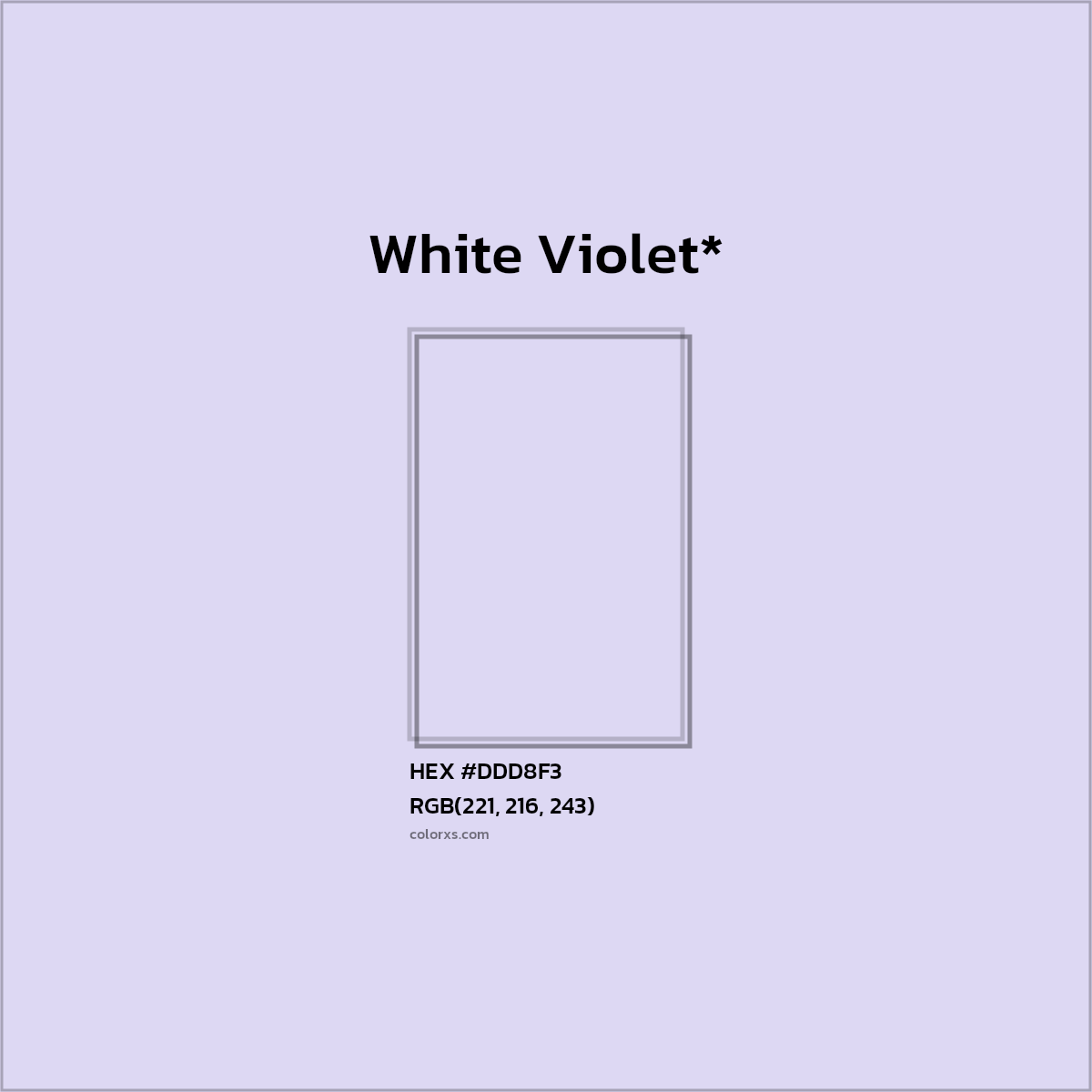 HEX #DDD8F3 Color Name, Color Code, Palettes, Similar Paints, Images