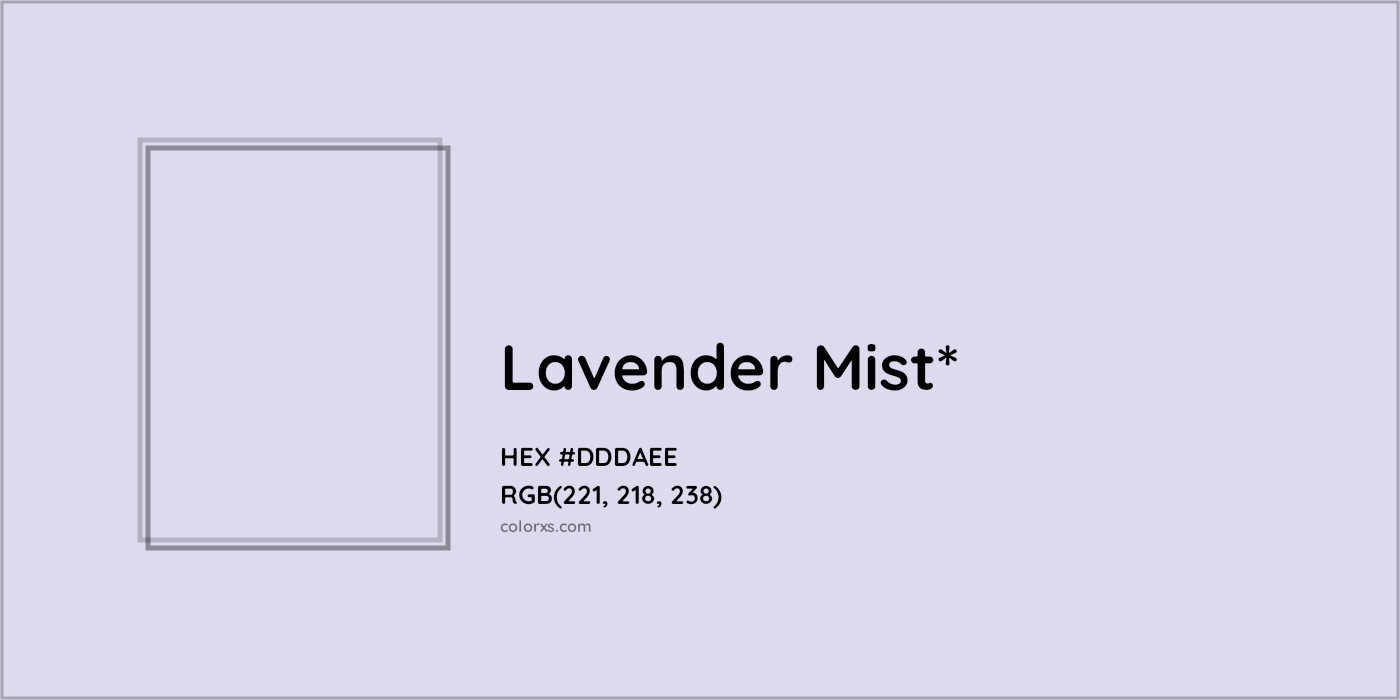 HEX #DDDAEE Color Name, Color Code, Palettes, Similar Paints, Images