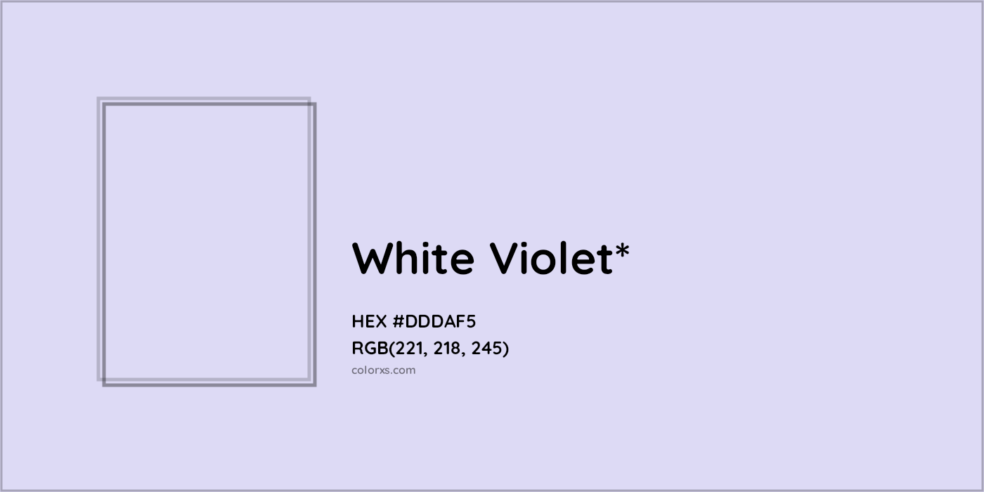 HEX #DDDAF5 Color Name, Color Code, Palettes, Similar Paints, Images