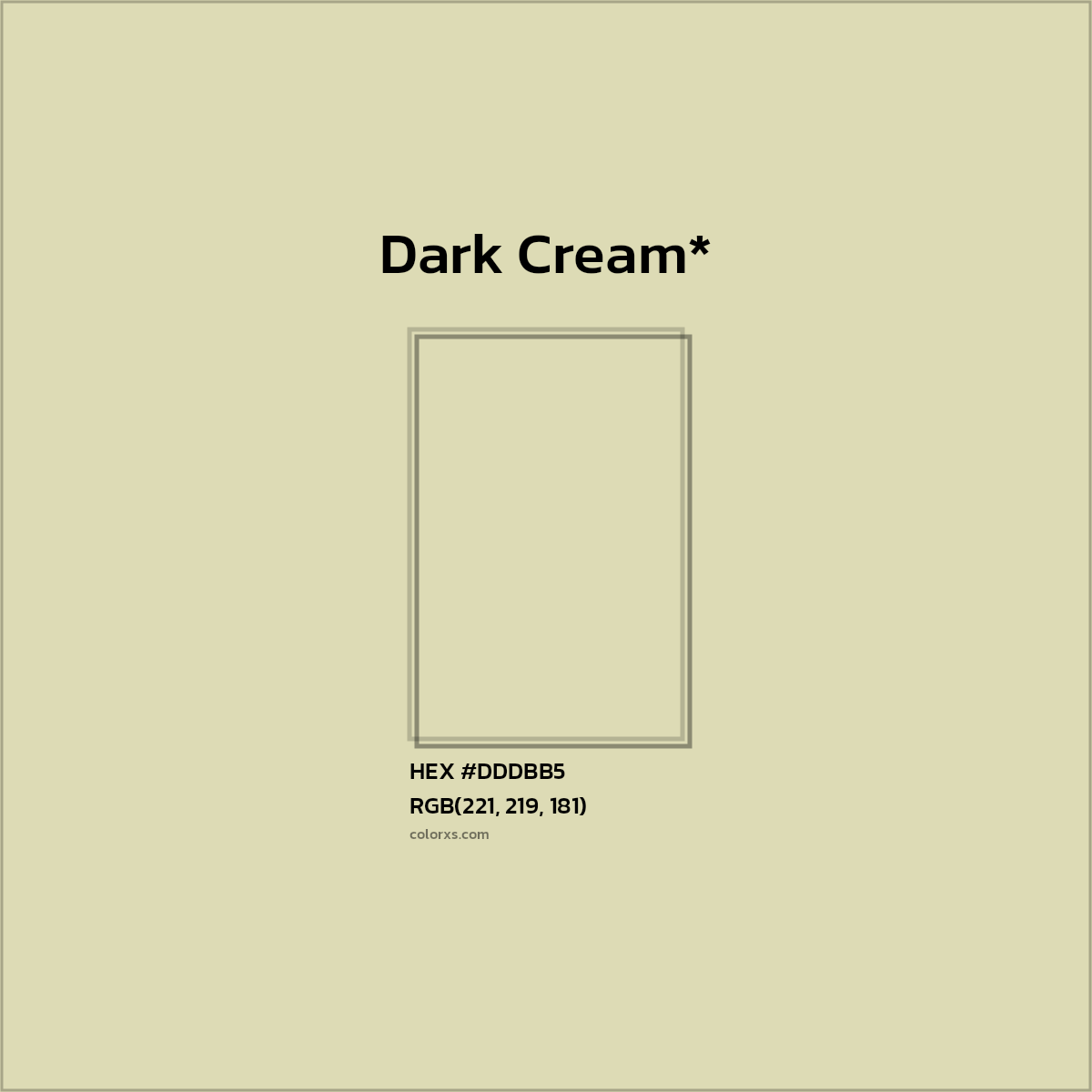 HEX #DDDBB5 Color Name, Color Code, Palettes, Similar Paints, Images