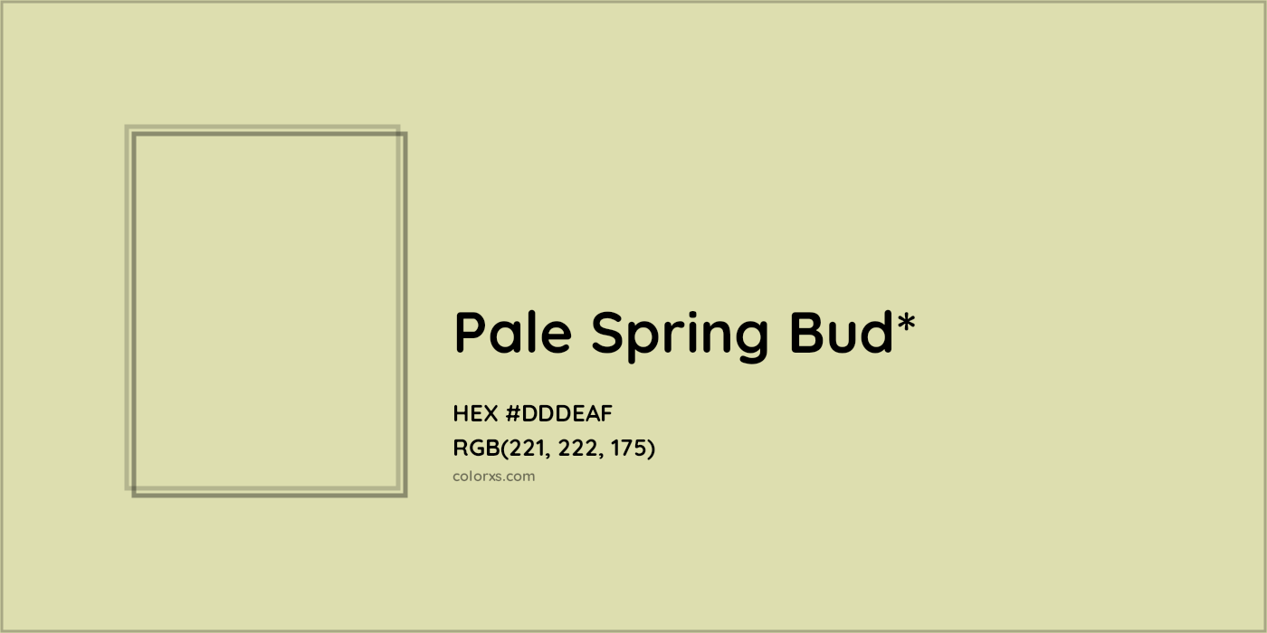 HEX #DDDEAF Color Name, Color Code, Palettes, Similar Paints, Images