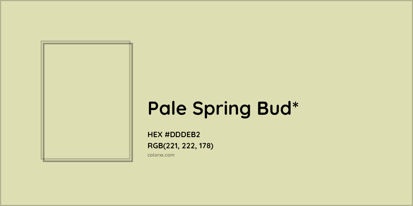 HEX #DDDEB2 Color Name, Color Code, Palettes, Similar Paints, Images