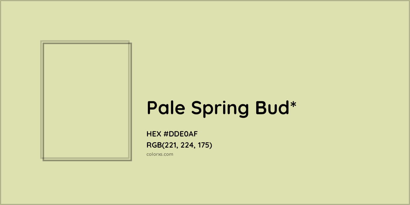 HEX #DDE0AF Color Name, Color Code, Palettes, Similar Paints, Images