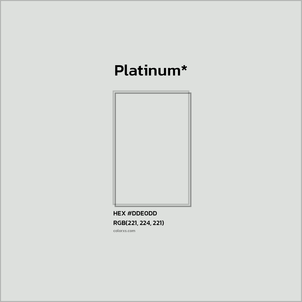 HEX #DDE0DD Color Name, Color Code, Palettes, Similar Paints, Images