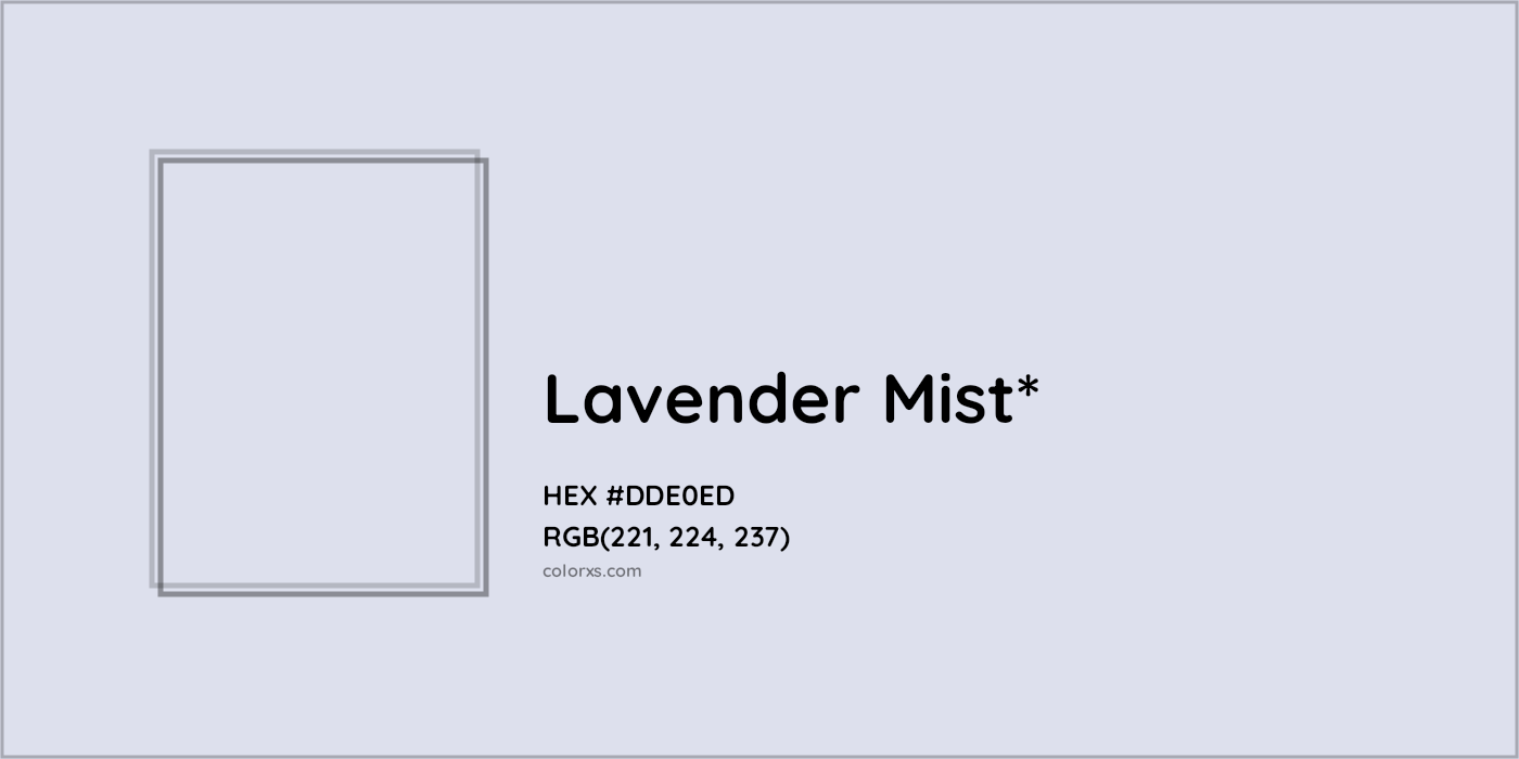 HEX #DDE0ED Color Name, Color Code, Palettes, Similar Paints, Images