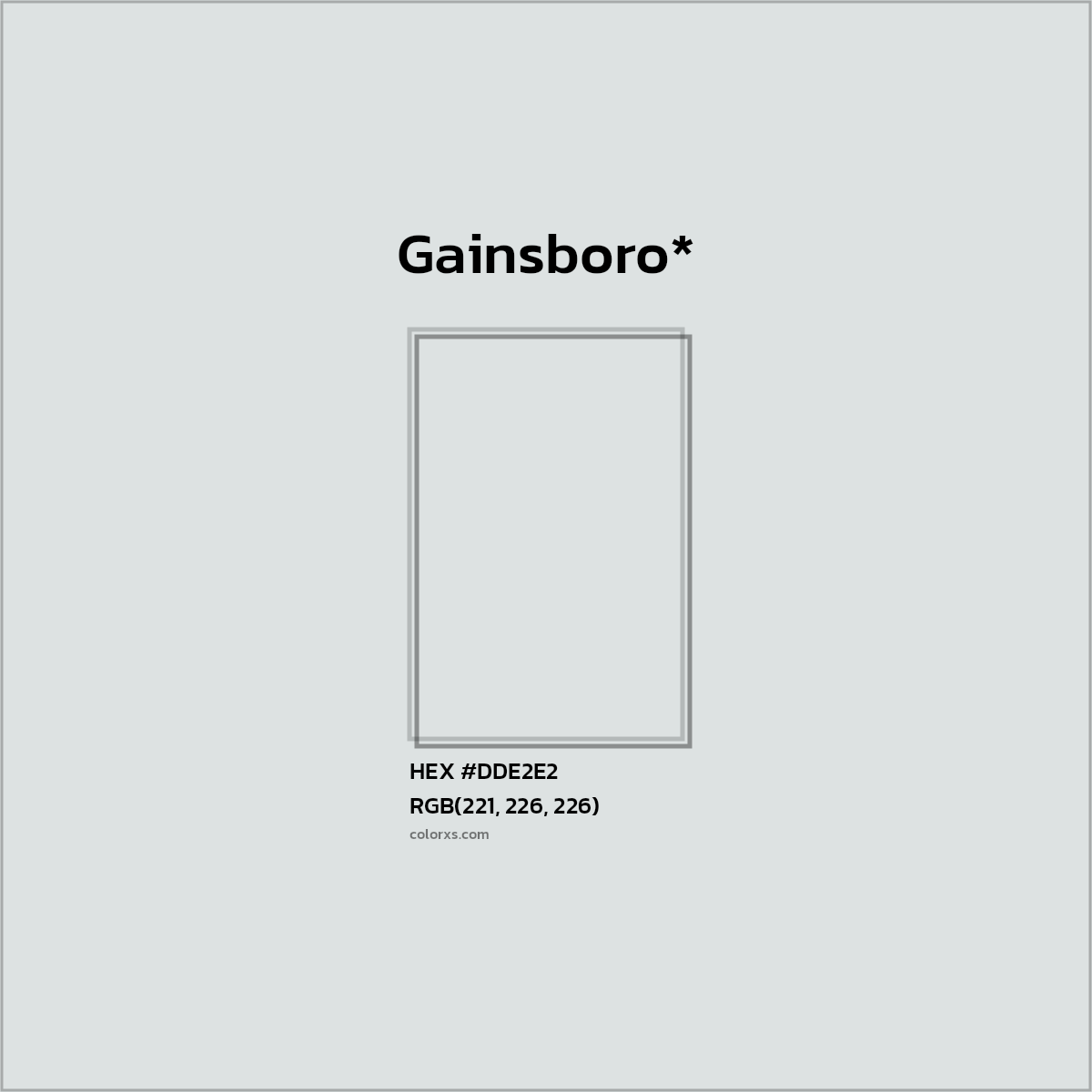 HEX #DDE2E2 Color Name, Color Code, Palettes, Similar Paints, Images