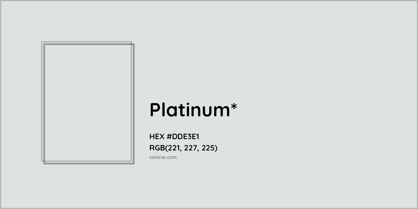 HEX #DDE3E1 Color Name, Color Code, Palettes, Similar Paints, Images