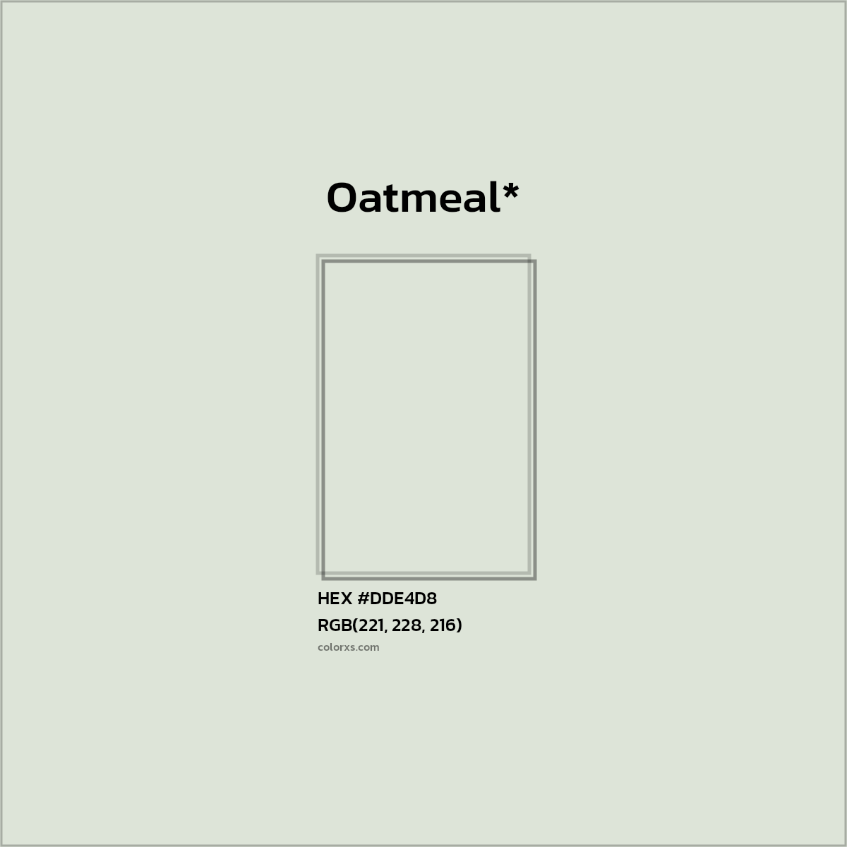 HEX #DDE4D8 Color Name, Color Code, Palettes, Similar Paints, Images