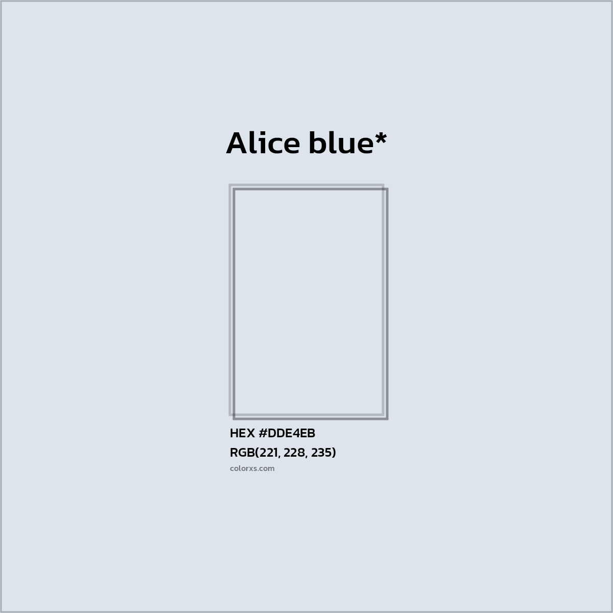 HEX #DDE4EB Color Name, Color Code, Palettes, Similar Paints, Images
