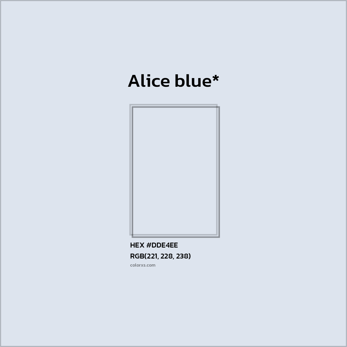 HEX #DDE4EE Color Name, Color Code, Palettes, Similar Paints, Images