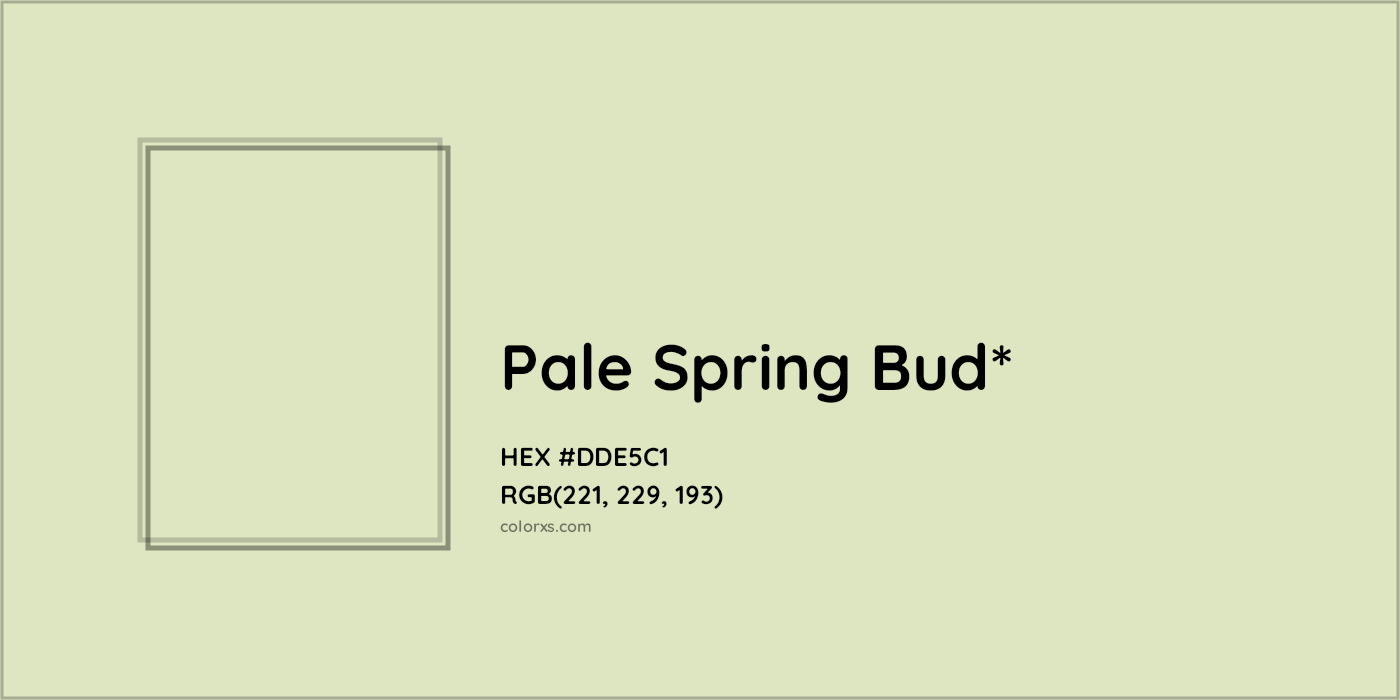 HEX #DDE5C1 Color Name, Color Code, Palettes, Similar Paints, Images