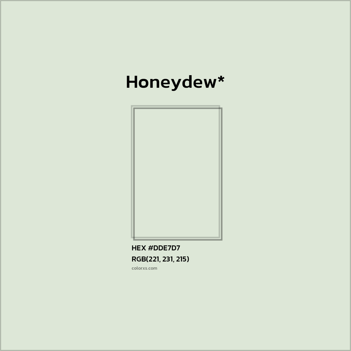 HEX #DDE7D7 Color Name, Color Code, Palettes, Similar Paints, Images
