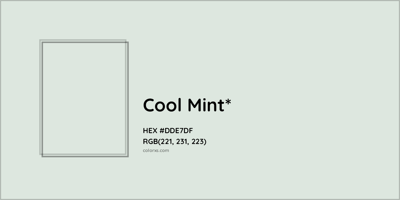 HEX #DDE7DF Color Name, Color Code, Palettes, Similar Paints, Images