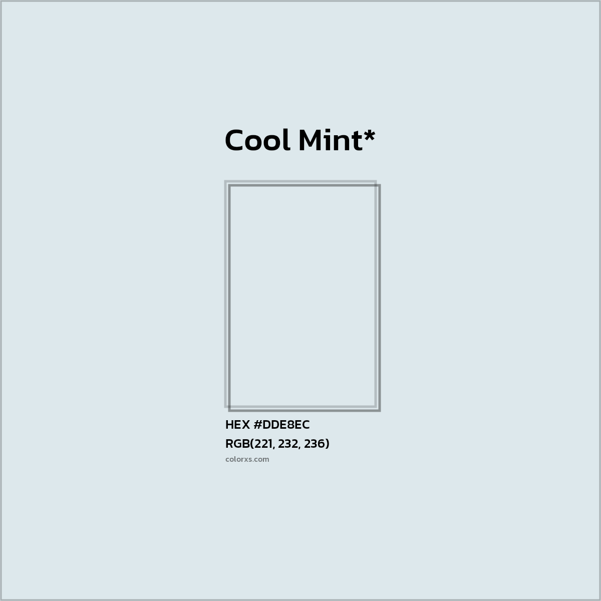 HEX #DDE8EC Color Name, Color Code, Palettes, Similar Paints, Images