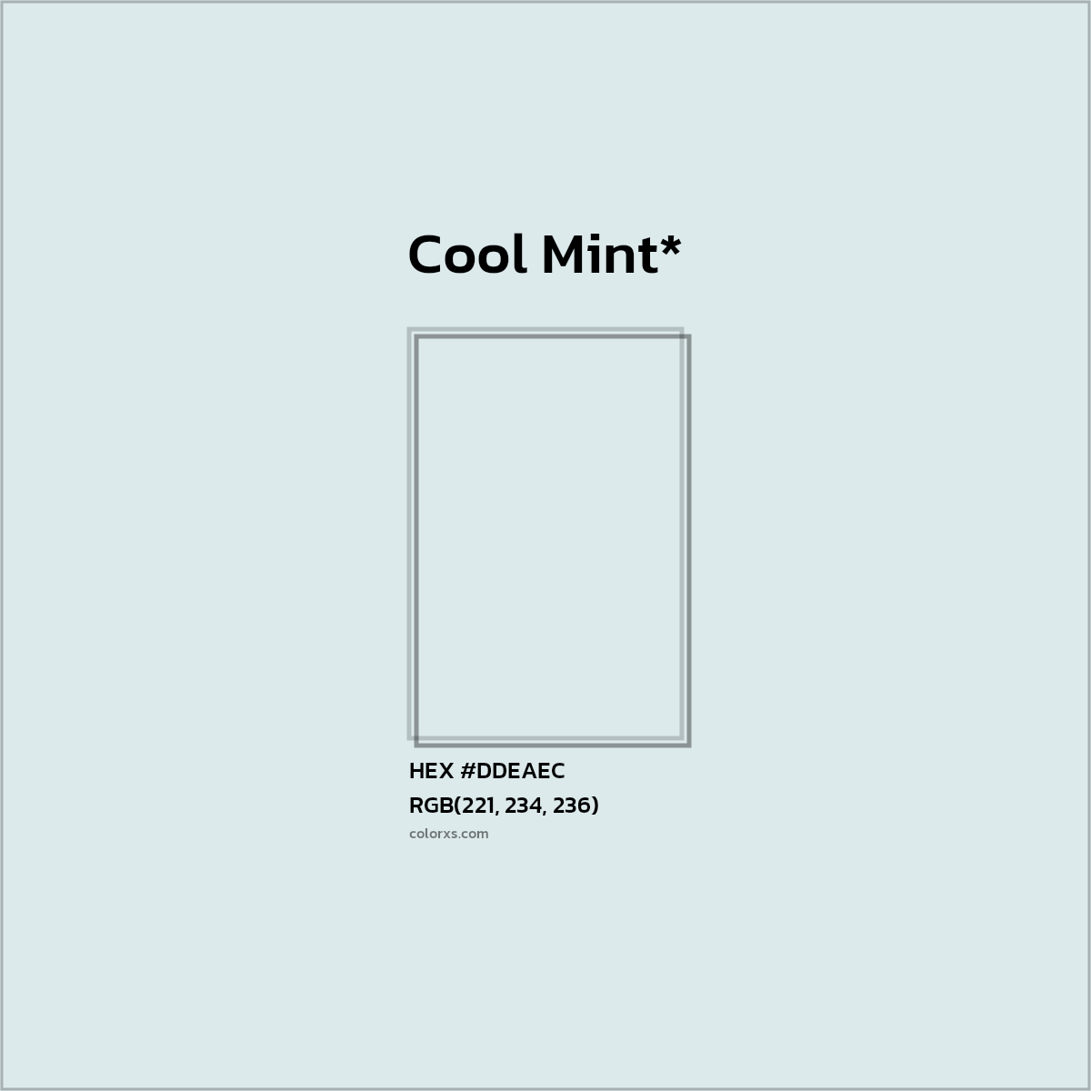 HEX #DDEAEC Color Name, Color Code, Palettes, Similar Paints, Images
