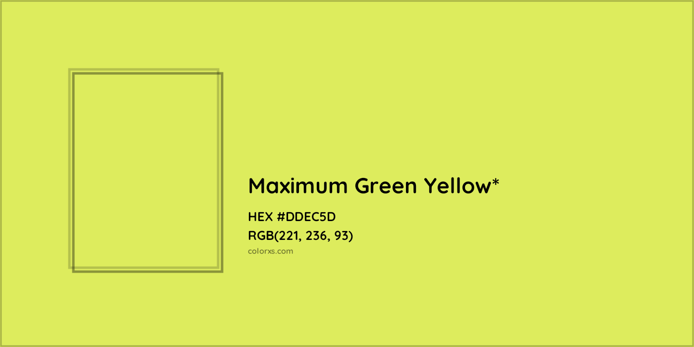 HEX #DDEC5D Color Name, Color Code, Palettes, Similar Paints, Images