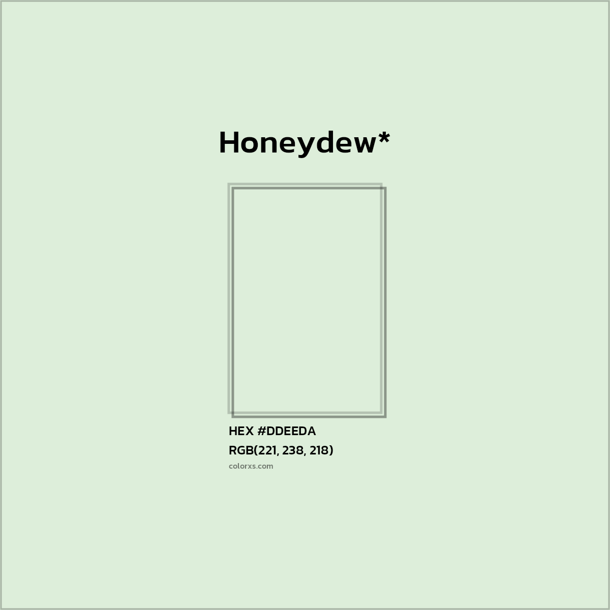 HEX #DDEEDA Color Name, Color Code, Palettes, Similar Paints, Images