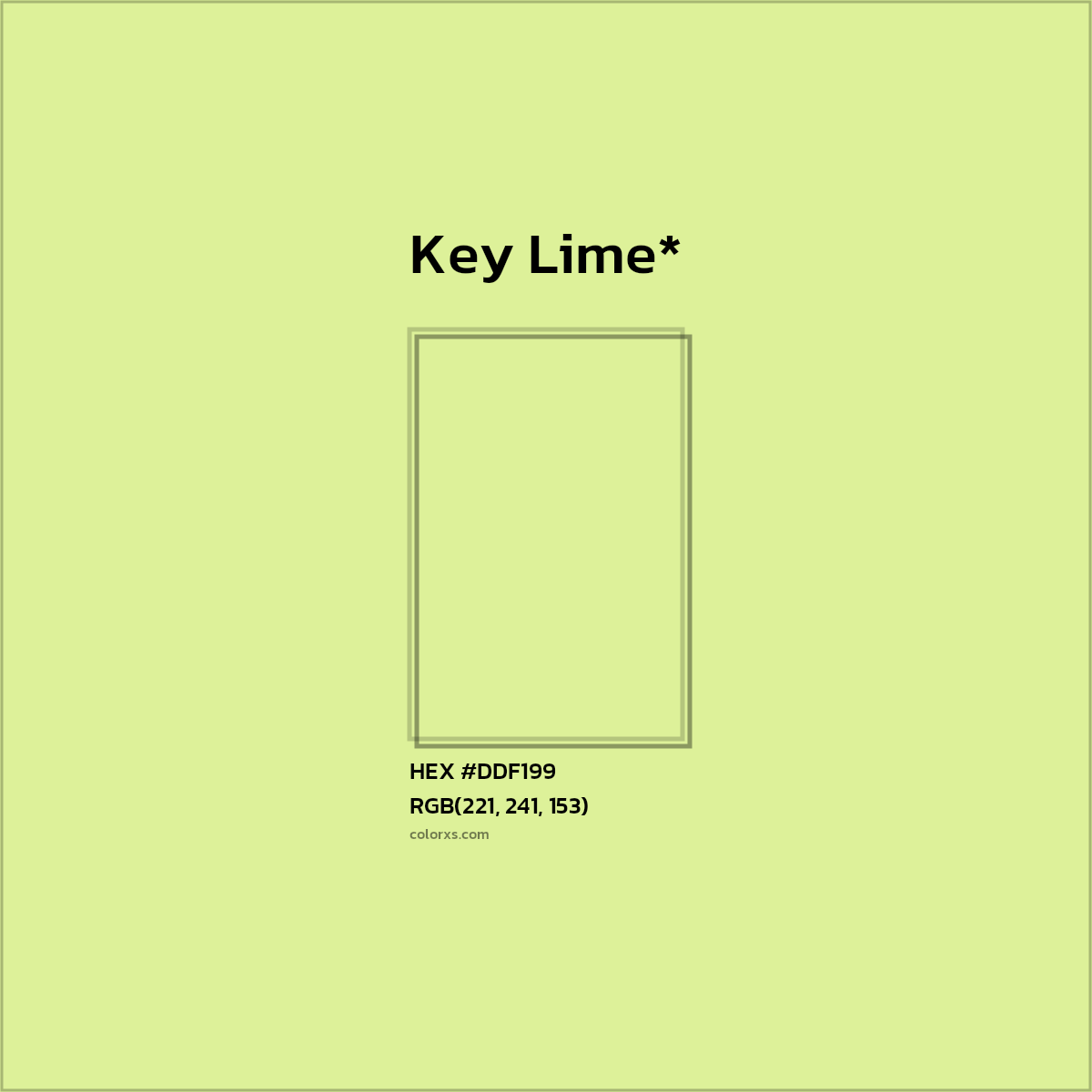 HEX #DDF199 Color Name, Color Code, Palettes, Similar Paints, Images