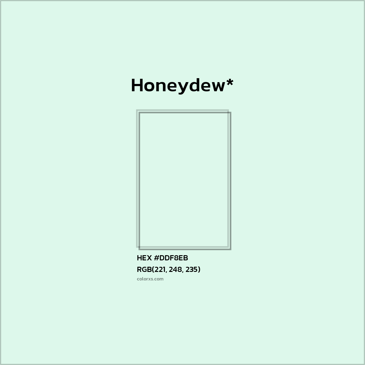 HEX #DDF8EB Color Name, Color Code, Palettes, Similar Paints, Images