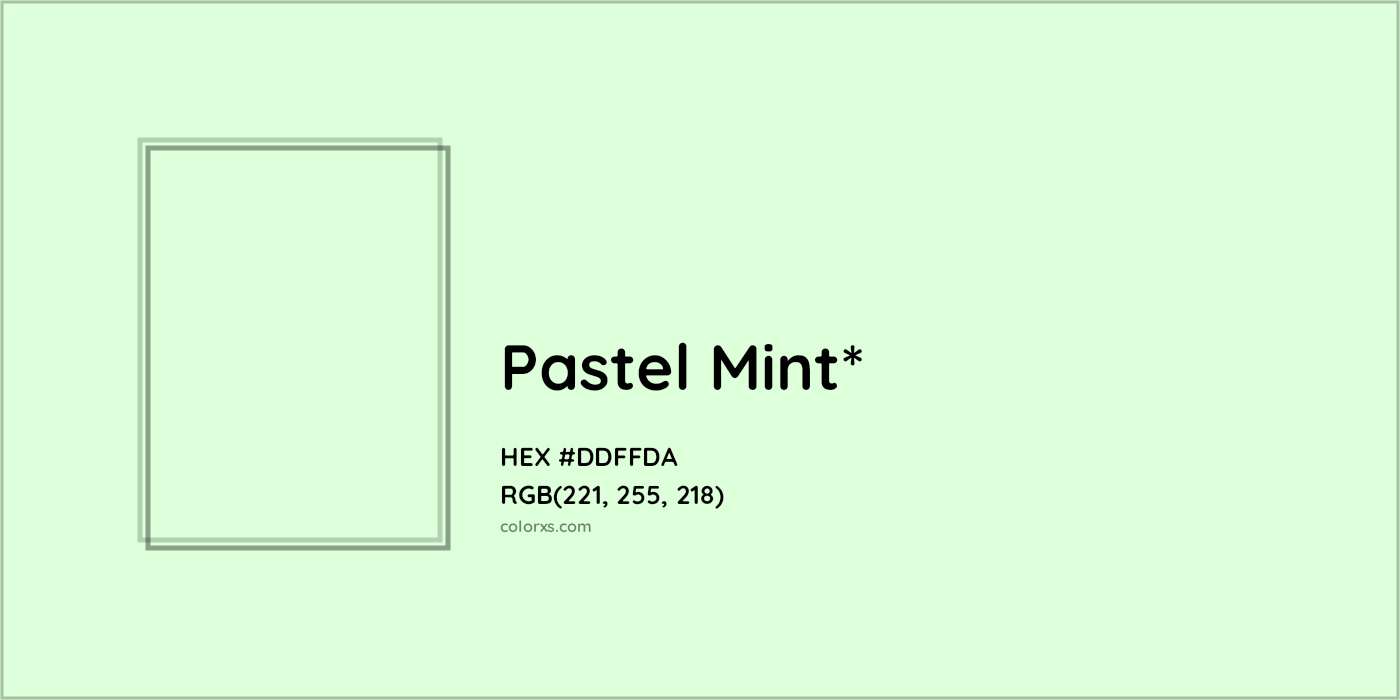 HEX #DDFFDA Color Name, Color Code, Palettes, Similar Paints, Images