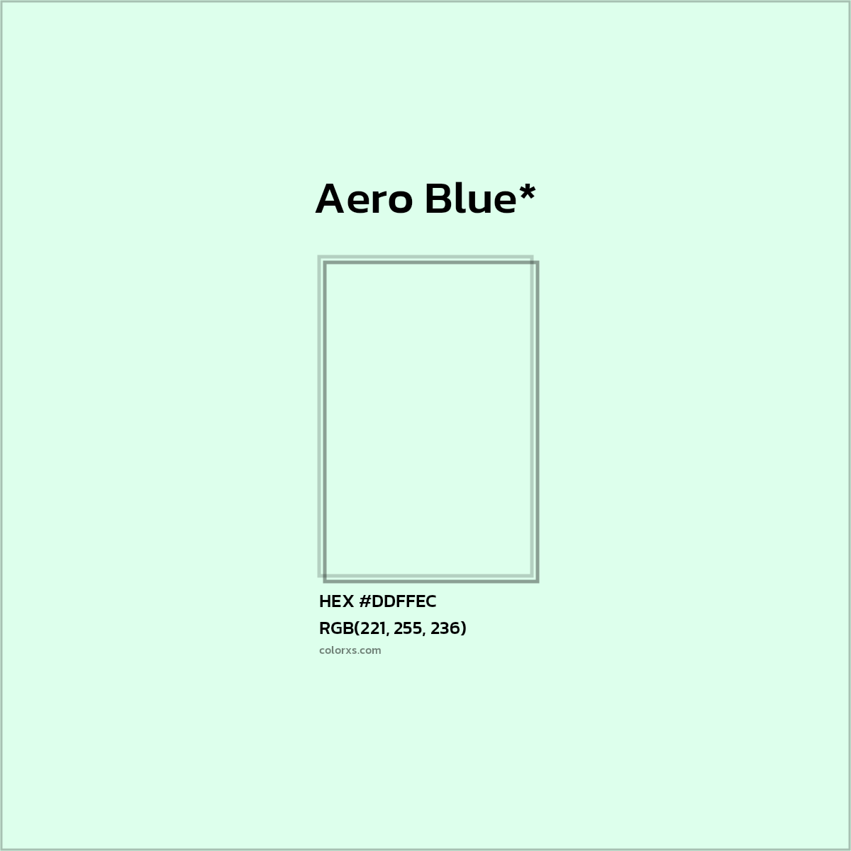 HEX #DDFFEC Color Name, Color Code, Palettes, Similar Paints, Images