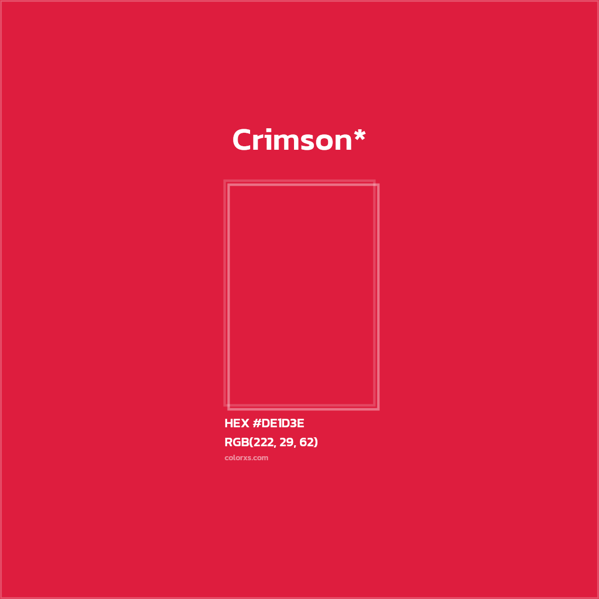 HEX #DE1D3E Color Name, Color Code, Palettes, Similar Paints, Images