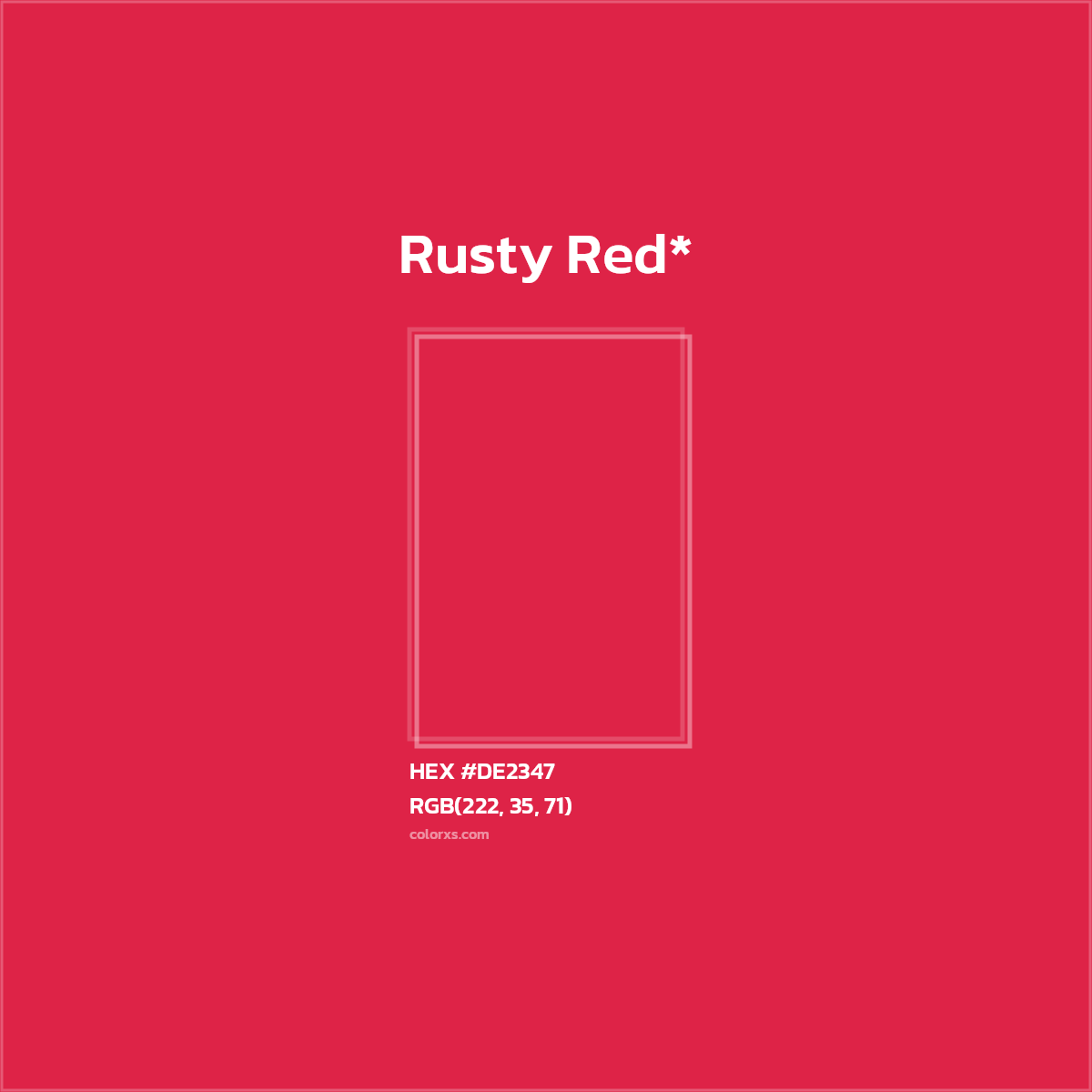 HEX #DE2347 Color Name, Color Code, Palettes, Similar Paints, Images