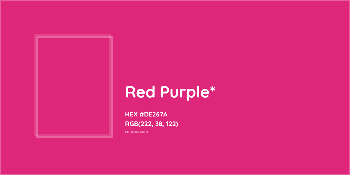 HEX #DE267A Color Name, Color Code, Palettes, Similar Paints, Images