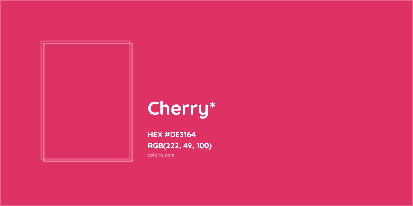 HEX #DE3164 Color Name, Color Code, Palettes, Similar Paints, Images