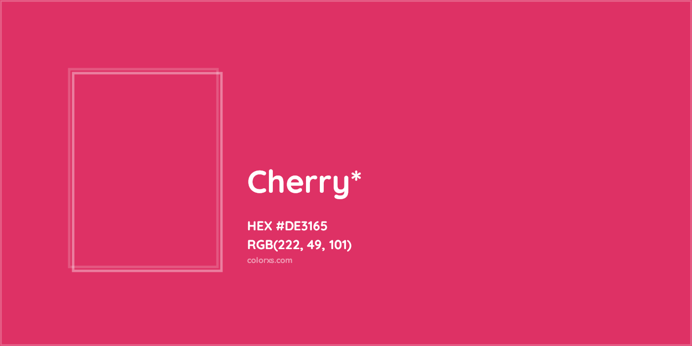 HEX #DE3165 Color Name, Color Code, Palettes, Similar Paints, Images