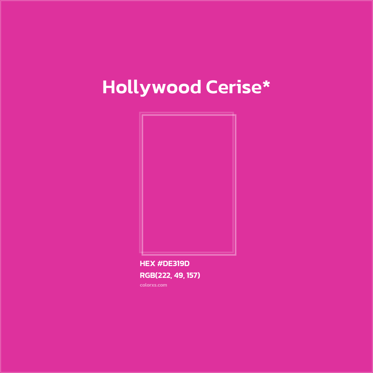 HEX #DE319D Color Name, Color Code, Palettes, Similar Paints, Images