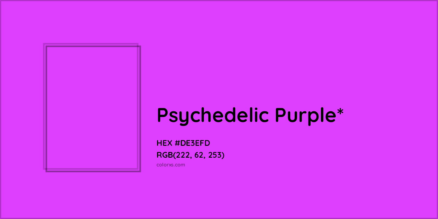 HEX #DE3EFD Color Name, Color Code, Palettes, Similar Paints, Images
