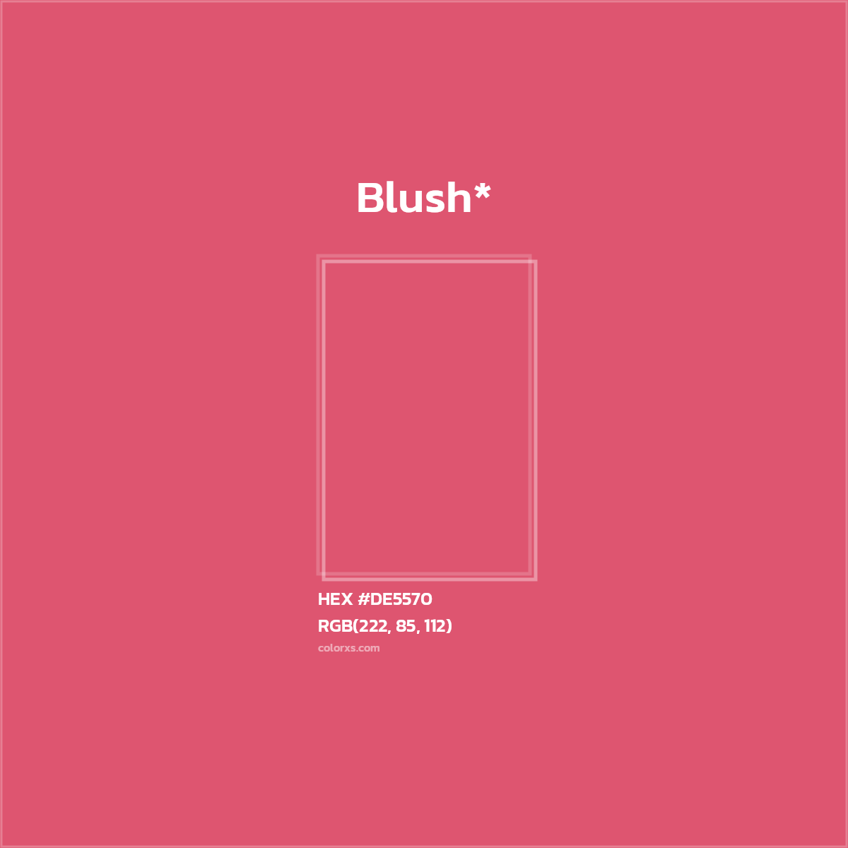 HEX #DE5570 Color Name, Color Code, Palettes, Similar Paints, Images