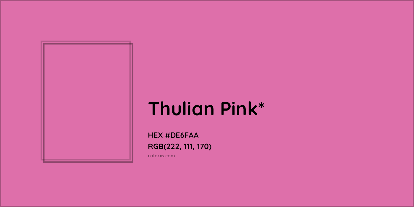 HEX #DE6FAA Color Name, Color Code, Palettes, Similar Paints, Images