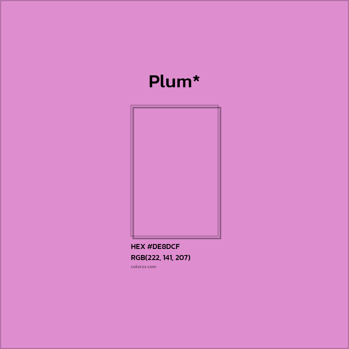 HEX #DE8DCF Color Name, Color Code, Palettes, Similar Paints, Images